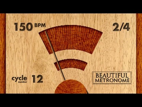 150 BPM 2/4 Wood Metronome HD