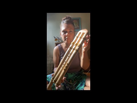 Making a Triple Drone Native American Style Flute From Bamboo, and Playing It