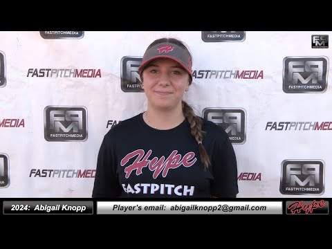 2024 Abigail Knopp 3.96 GPA - Shortstop Softball Player Skills Video - Hype Fastpitch Watson