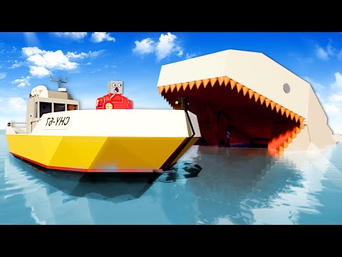 GIANT SEA MONSTER SURVIVAL! (Lego Brick Rigs)