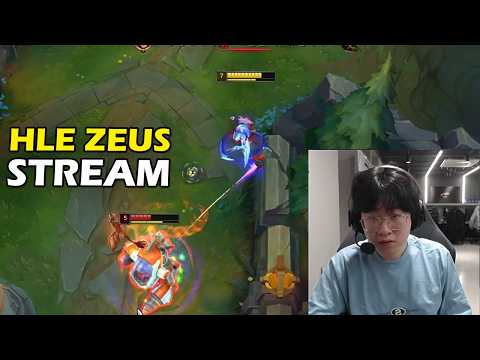 HLE Zeus Stream Akali Crushing KR Challenger Rumble Top
