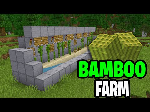 How To Make Automatic Bamboo Farm In Minecraft Bedrock! - MCPE, Xbox, PS4, PS5, Switch, and Windows