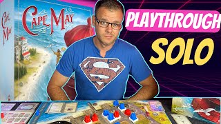 Cape May Board Game Solo Playthrough