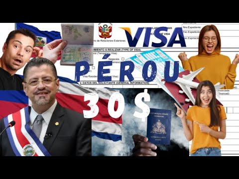 Visa Pérou pou ale Brésil, Méxique , tout dokiman bien fasil
