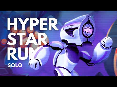 Hyperstar Run | Solo Board Game How to Play | Tutorial Playthrough