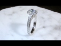 video - Vintage Garden Fountain Engagement Ring
