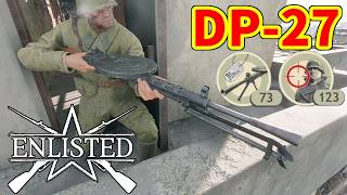 47発マシンガンDP-27で73キル・総合123キル【Enlisted・生声実況Part19】