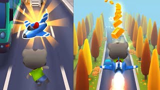 Talking Tom Gold Run #3 🎃 Halloween ✈️ Plane #Shorts