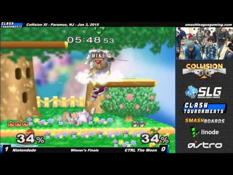 Collision XI - CTRL The Moon vs Apex Nintendude - Winners Finals - SSBM
