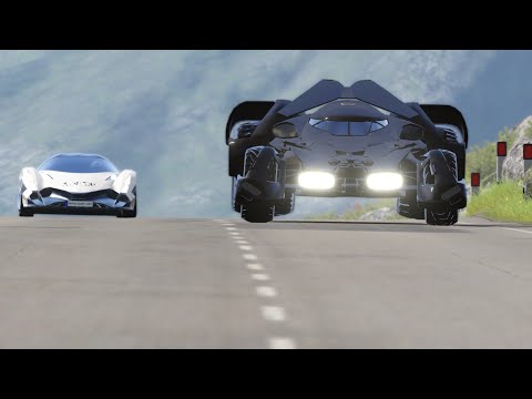 Batmobile vs Devel Sixteen vs Koenigsegg Jesko vs Bugatti Vision GT at Highlands