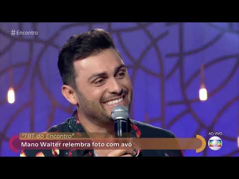 Encontro com Fátima Bernardes 10/01/2019 - Mano Walter relembra foto com a avó