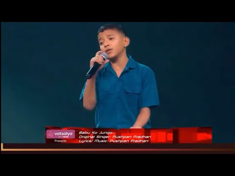 Babu ko Jungo Timile ta Birsexau By Prajawal Poudel || Voice of Nepal Kids season 4 || Amazing Vocal