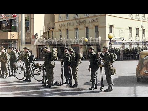 Liberation of Jersey İsland   3 then & now scenes