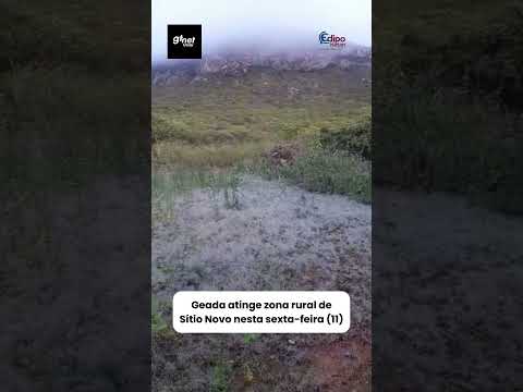 Geada atinge zona rural de Sítio Novo/RN!