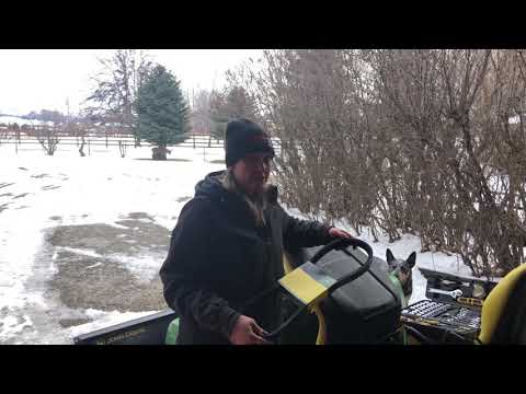 John Deere tx gator putting on new belt