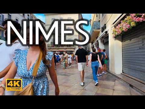 NÎMES WALKING TOUR 4K | Roman Heritage & Hidden Corners in Southern France