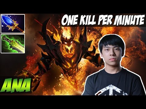 One kill per Minute - ana 7800 MMR Plays Shadow Fiend - Dota 2