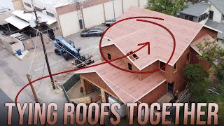 How Do You Tie Two Roofs Together? | Roof Framing