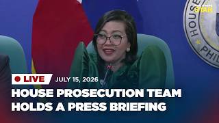 LIVESTREAM: House prosecution team holds a press briefing (July 15, 2026)