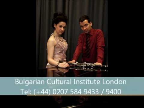 Boyan Ivanov (clarinet) & Gabriela Georgieva (piano) at the Bulgarian Cultural Institute London
