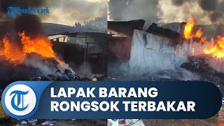 Bogor Hari Ini: Warga Panik Lihat Asap Pekat, Lapak Barang Rongsok di Cibinong Hangus Terbakar