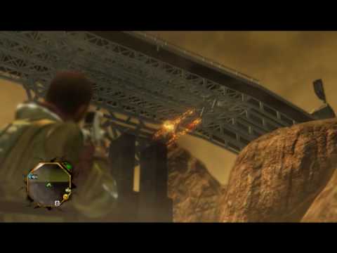 HUGE ASS BRIDGE DESTRUCTION!!!! RED FACTION: GUERILLA
