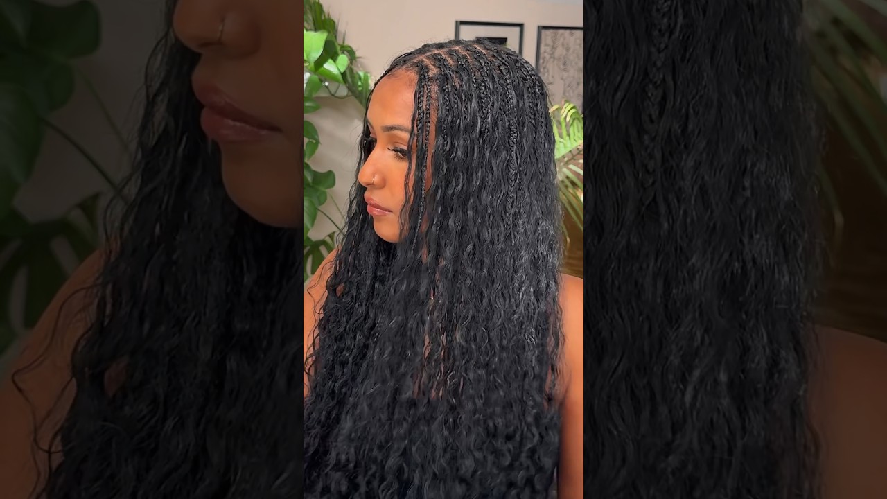 5 week boho braids maintenance!! #bohobraidsrefresh#braidstyle #bohoknotlessbraids