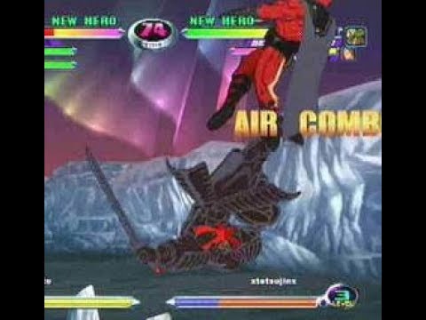 MvC2: Throw Battle - Silver Samurai vs Magneto (Tetsujin vs Romneto)