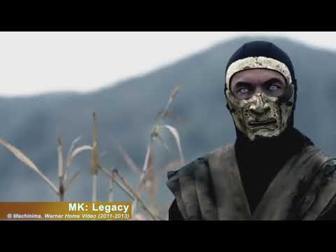 SCORPION  Evolution in Movies and Cartoons 1995 2021 MORTAL KOMBAT