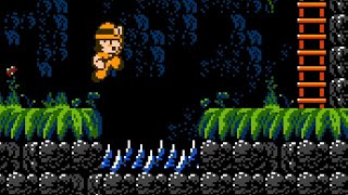 Super Pitfall' 30th Anniversary Edition (NES) Graphical Mod | full game session 🎮