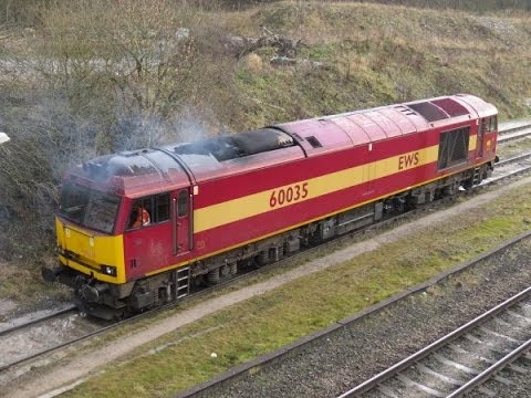 60066 60035 60007 60079 66124 66150 at Peak Forest 21/01/2014