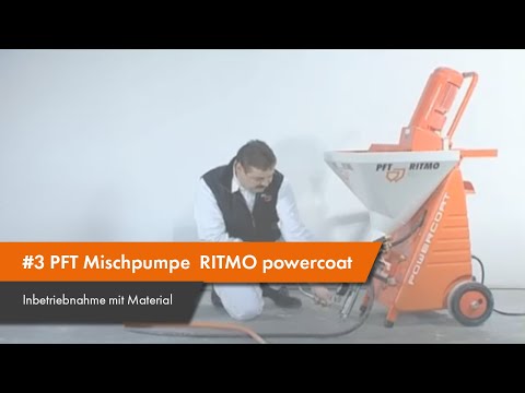 #3 PFT Mischpumpe RITMO powercoat - Inbetriebnahme mit Material