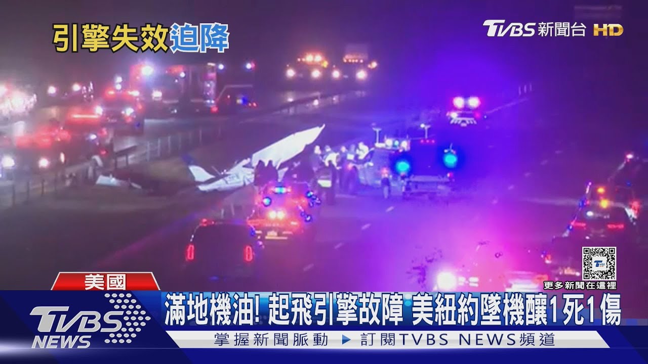 急迫降!美國航空飛機遇鳥擊 引擎怪聲炸火光