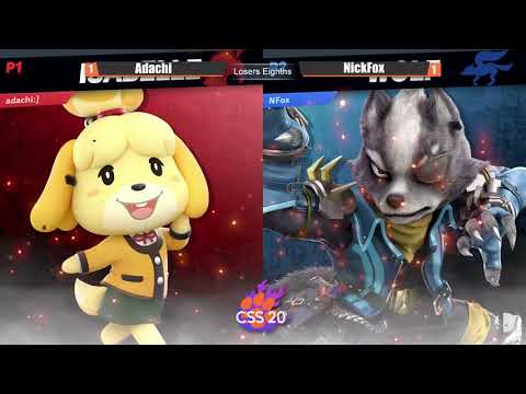 Clemson Smash Series 20 - Losers Eighths - Adachi (Donkey Kong, Isabelle) vs. NFox (Wolf) - SSBU