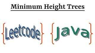 YouTube video 'Leetcode Question 310 "Minimum Height Trees" in Java'