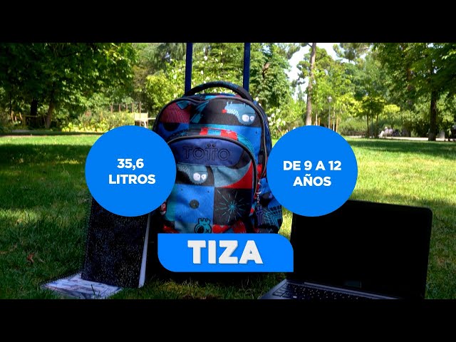 Vídeo relacionado con TOTTO - Mochila Escolar con Ruedas, Modelo Renglones, Capacidad 26,21 Litros, Bolsillo para PC 14" y Bolsillo para Botella, Correas en S para Mayor Comodidad, Resistente, Estampado Dragony