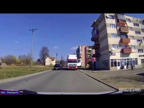 Driving in Lipova (Romania): Str. Timişorii - Str. Petru Rareş. Timelapse 2x.