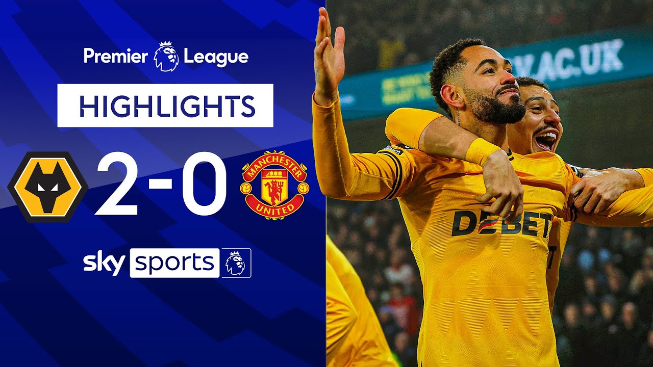 Cunha scores DIRECT from corner as Bruno sees red! 🤯 | Wolves 2-0 Man Utd | EPL Highlights