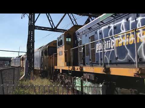 Pacific National G531 leads G527, T400, X43 and X44 at Newport - 7/6/19