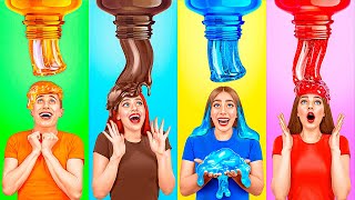 Gummy Food, Real Food vs Chocolate Food Challenge | Epic Food Battle by Friendly DO