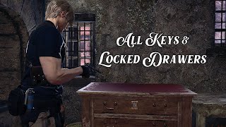 Resident Evil 4 Remake - All Keys and Locked Drawers