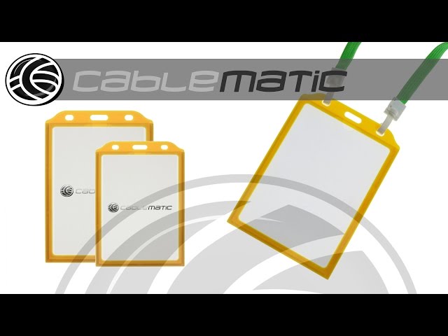 Vídeo relacionado con Uniclife Porta Tarjetas Identificativas con Ventanas de Doble Cara Funda de Plástico Duro Vertical Bolsa Protectora de Tarjetas para Oficina Escuela Tarjetas de Crédito Tarjetas Llave, 3 Paquetes