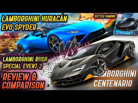 Lamborghini Huracán Evo Spyder VS Centenario | Review & Comparison | 1860 King? | Asphalt 8 Events