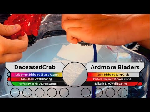 WBO Beyblade Tournament Battle: DeceasedCrab vs Ardmore Bladers - Beyblade East Part 1 TOP 4