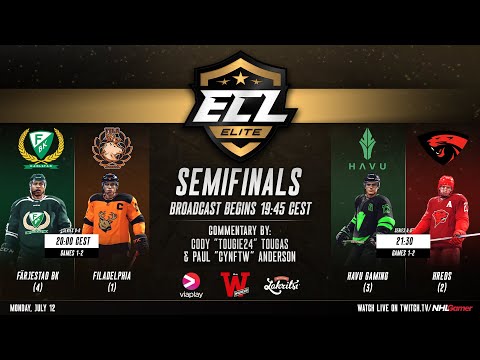 Färjestad BK vs FILADELPHIA & HAVU Gaming vs hREDS - ECL 12 Elite Semifinals | NHL 21 EASHL 6s