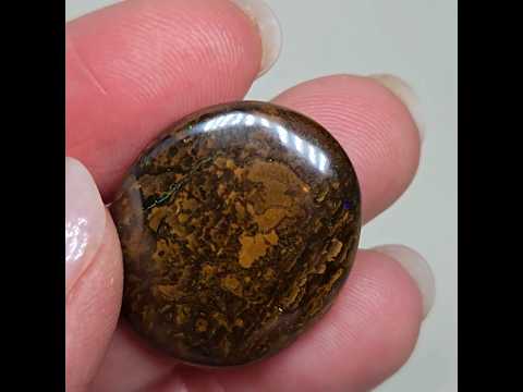 Болдер опал - кабошон 32 ct для ювелирных изделий, природный камень для создания украшений - фото 1 - id-p2834797358