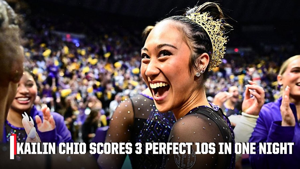 LSU'S KAILIN CHIO SCORES 3 PERFECT 10s vs. ARKANSAS 🔥✨ | ESPN College Gymnastics