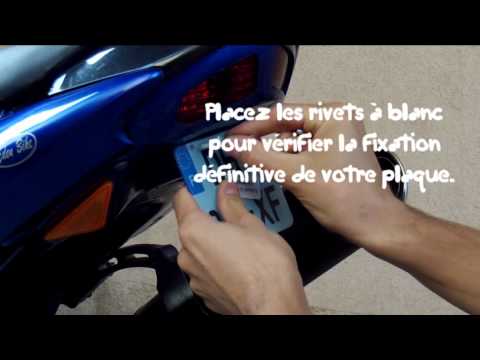 comment poser plaque immatriculation