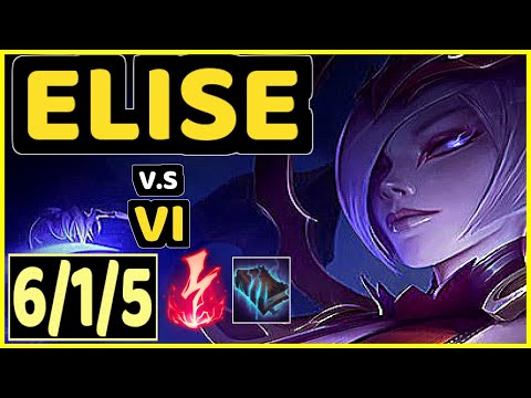 KREOX (ELISE) vs VI - 6/1/5 KDA JUNGLE GAMEPLAY - EUW Ranked GRANDMASTER