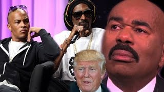 The "C***" of Comedy Steve Harvey Defends Trump Against Hip Hop